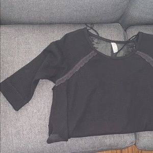 Free People Gray Sweater Top- S